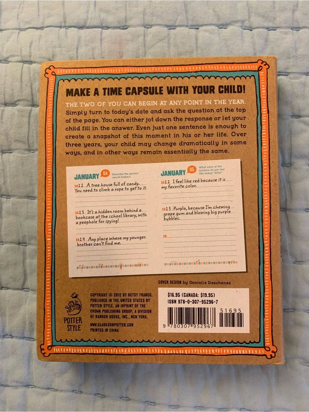 Q&A A Day for Kids Three-Year Journal by — Teal & Orange
